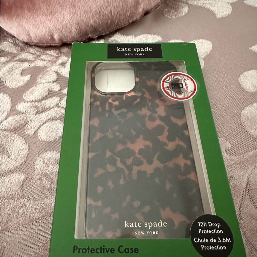kate spade Black and Brown Patterned Case